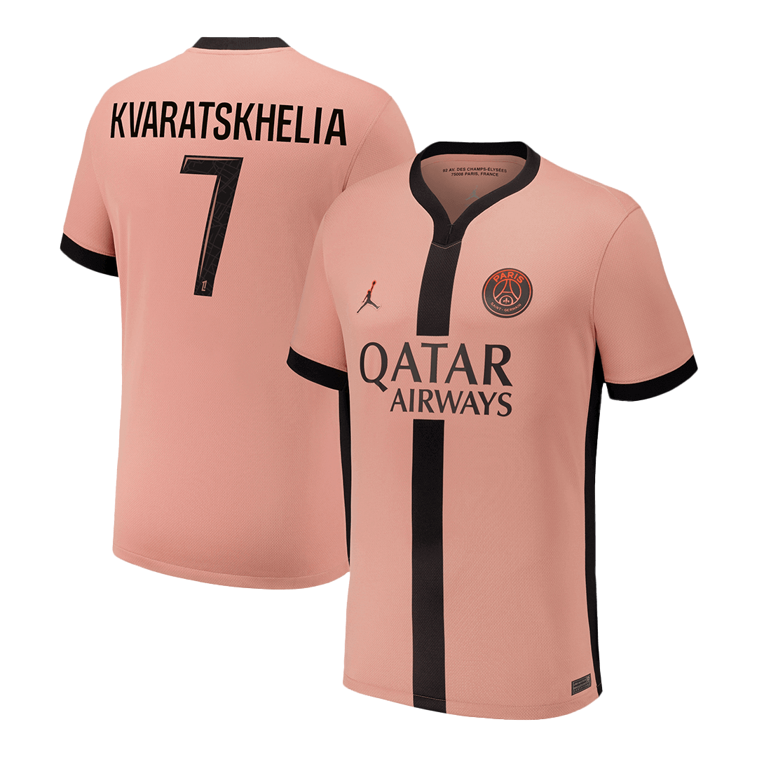 KVARATSKHELIA #7 PSG Third Away Soccer Jersey 2024/25 Go Soccer World Shop