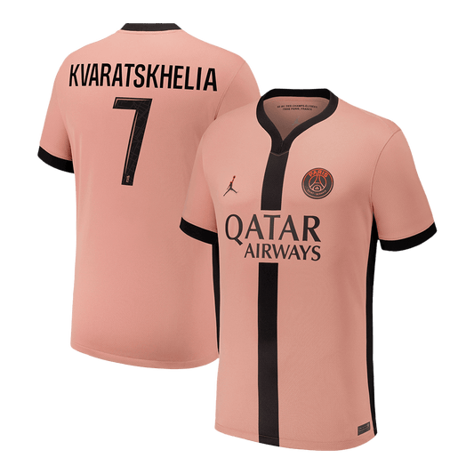 KVARATSKHELIA #7 PSG Third Away Soccer Jersey 2024/25 Go Soccer World Shop