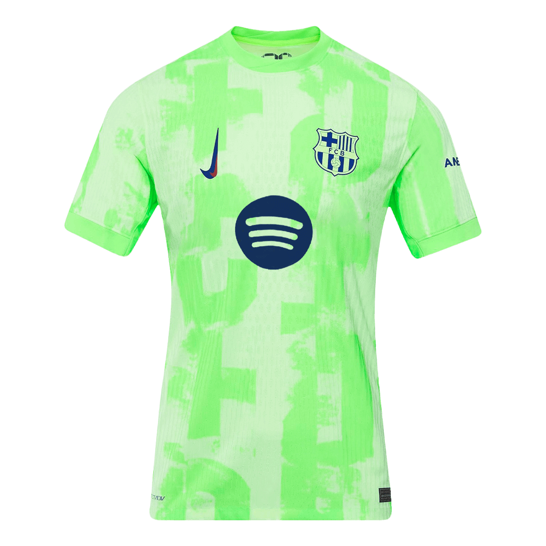 Player Version Barcelona Third Away Cheap Soccer Jersey 2024/25-?Spotify Logo Without Text? Go Soccer World Shop