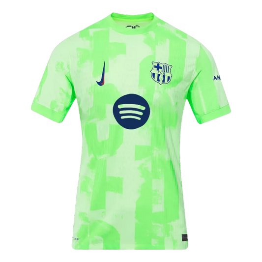 Player version Barcelona 2024/25 away soccer jersey - Spotify logo without text Go Soccer World Shop