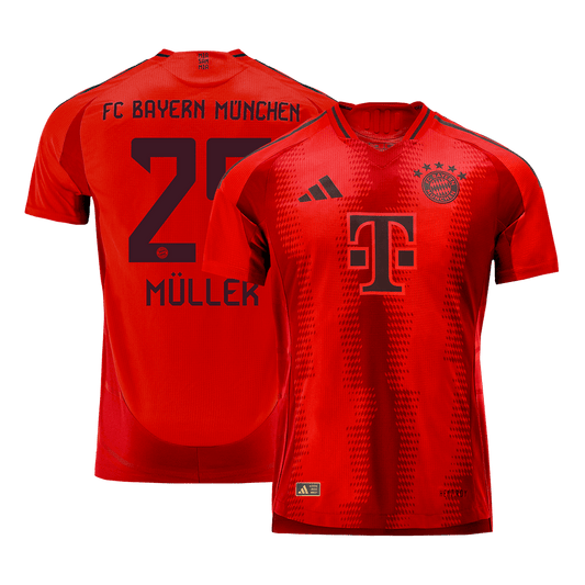 Player Version M?LLER #25 Bayern Munich Home Cheap Soccer Jersey 2024/25 Go Soccer World Shop