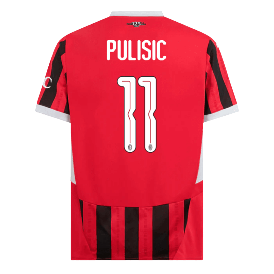 PULISIC #11 AC Milan Home Cheap Soccer Jersey 2024/25 - UCL Go Soccer World Shop