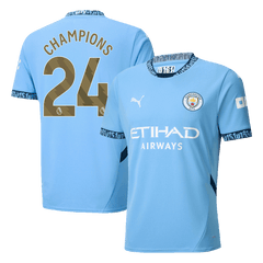 CHAMPIONS #24 Manchester City Home Cheap Soccer Jersey 2024/25 Go Soccer World Shop