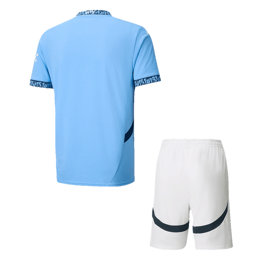 Manchester City Home Cheap Soccer Jersey Kit(Jersey+Shorts) 2024/25 Go Soccer World Shop