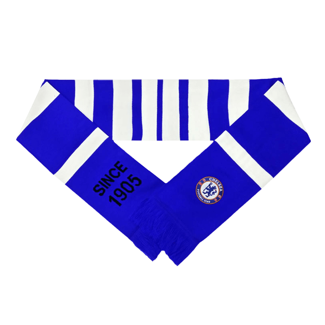 Chelsea Soccer knitting Scarf Blue&White Go Soccer World Shop