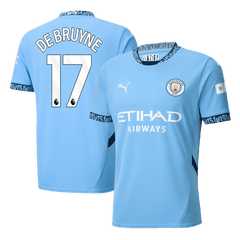 DE BRUYNE #17 Manchester City Home Cheap Soccer Jersey 2024/25 Go Soccer World Shop