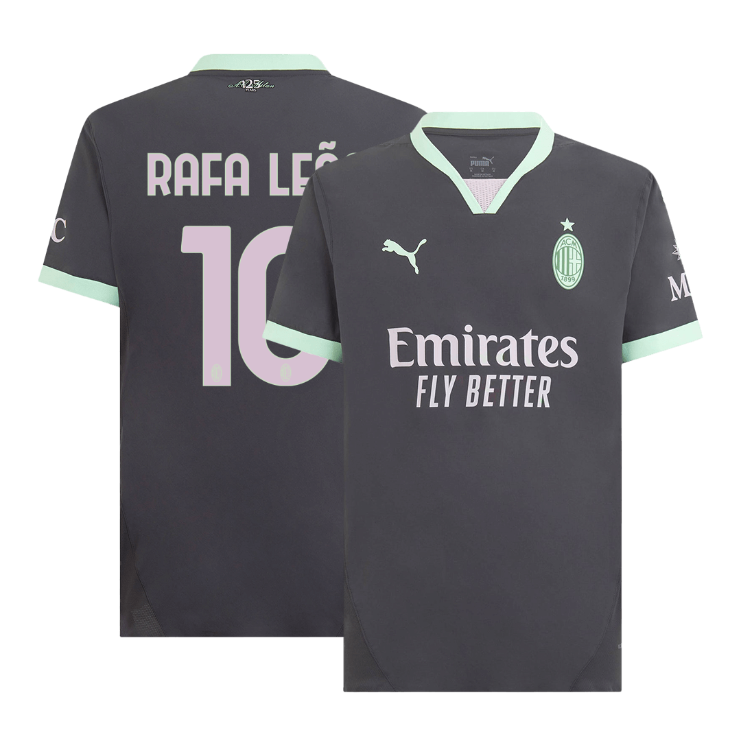 Player Version Rafael Leão #10 AC Milan Third Away Cheap Soccer Jersey 2024/25 Go Soccer World Shop