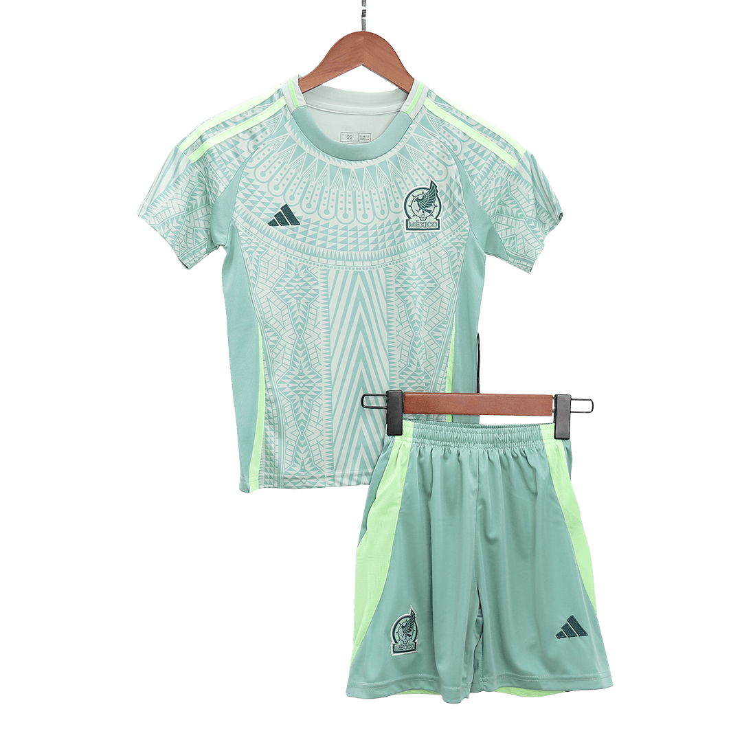Kid's Mexico Away Jerseys Kit(Jersey+Shorts) Copa América 2024 Go Soccer World Shop
