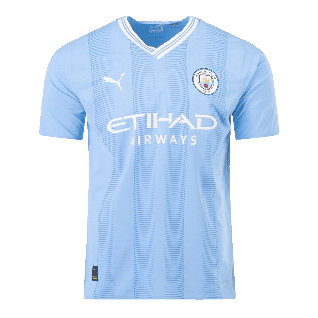 Player Version Manchester City Home Cheap Soccer Jersey 2023/24 Go Soccer World Shop