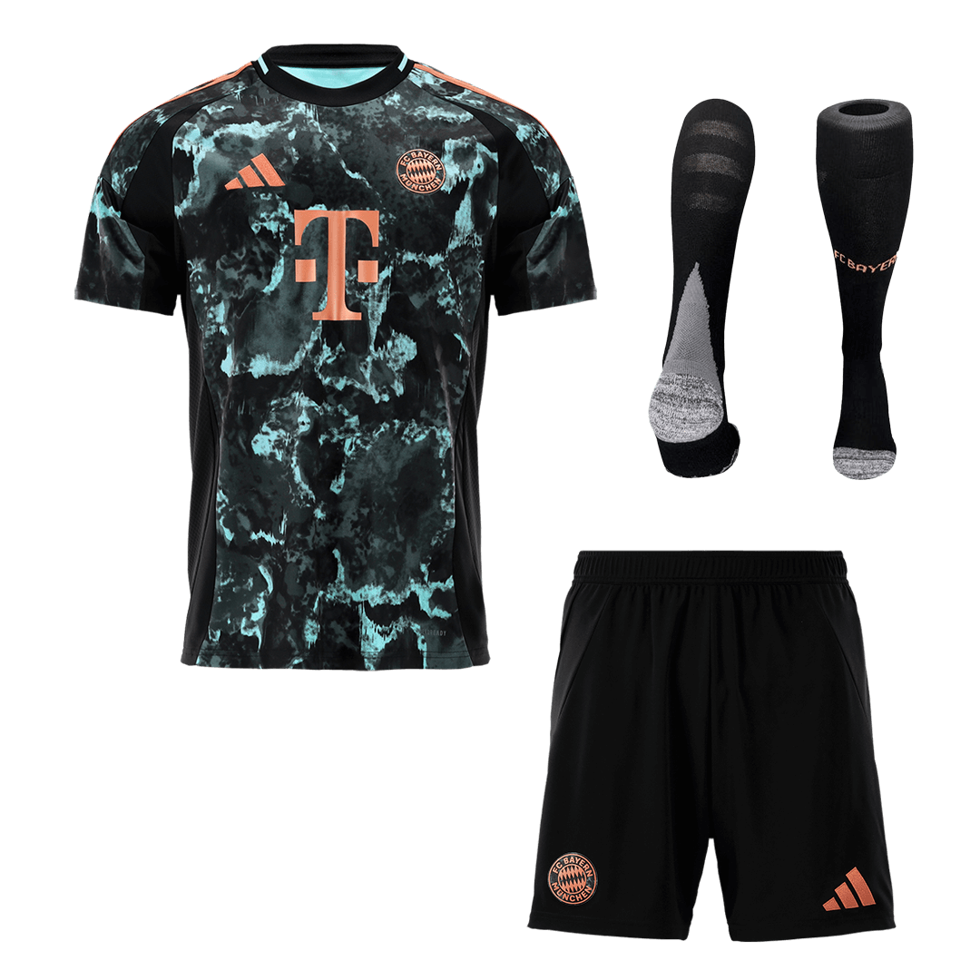 Bayern Munich Away Cheap Soccer Jersey Kit(Jersey+Shorts+Socks) 2024/25 Go Soccer World Shop
