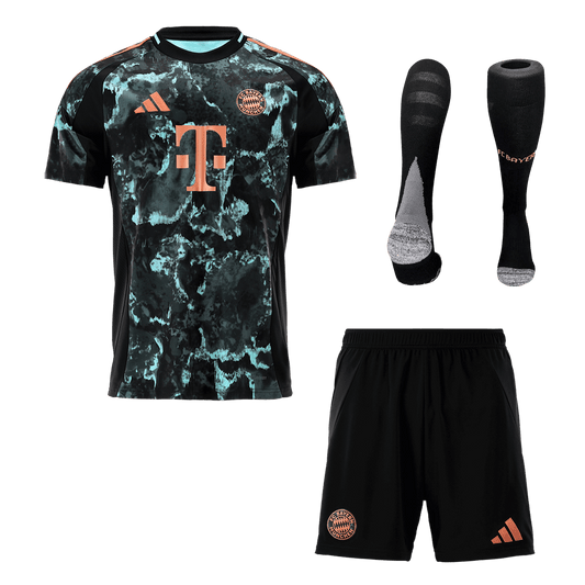 Bayern Munich Away Cheap Soccer Jersey Kit(Jersey+Shorts+Socks) 2024/25 Go Soccer World Shop
