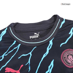 Kid's Manchester City Third Away Cheap Soccer Jersey Kit(Jersey+Shorts) 2023/24 Go Soccer World Shop