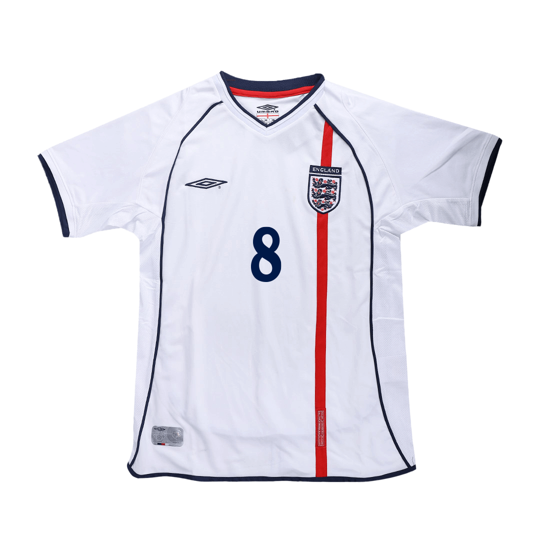 Retro SCHOLES #8 2002 England Home Cheap Soccer Jersey Go Soccer World Shop