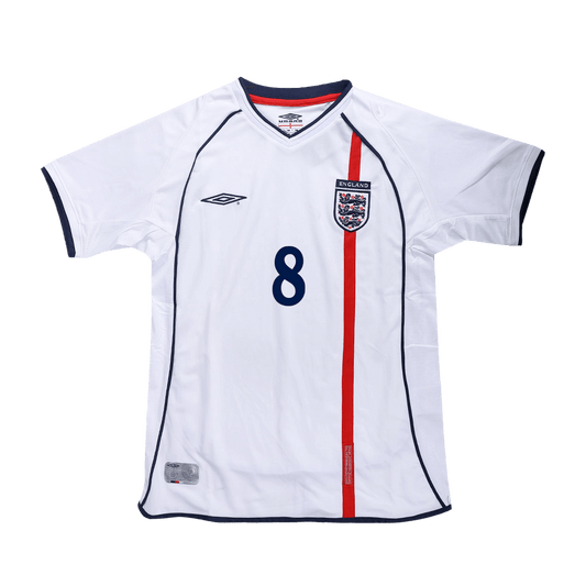 Retro SCHOLES #8 2002 England Home Cheap Soccer Jersey Go Soccer World Shop