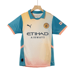 Player Version RODRIGO #16 Manchester City Fourth Away Cheap Soccer Jersey 2024/25- Definitely City (UCL) Go Soccer World Shop