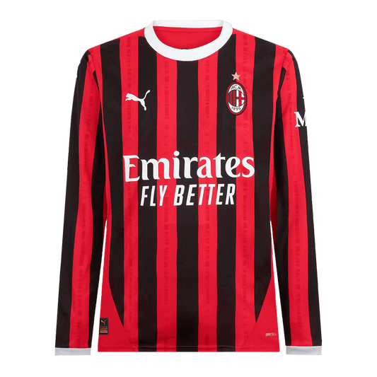 AC Milan Home Long Sleeve Cheap Soccer Jersey 2024/25 Go Soccer World Shop
