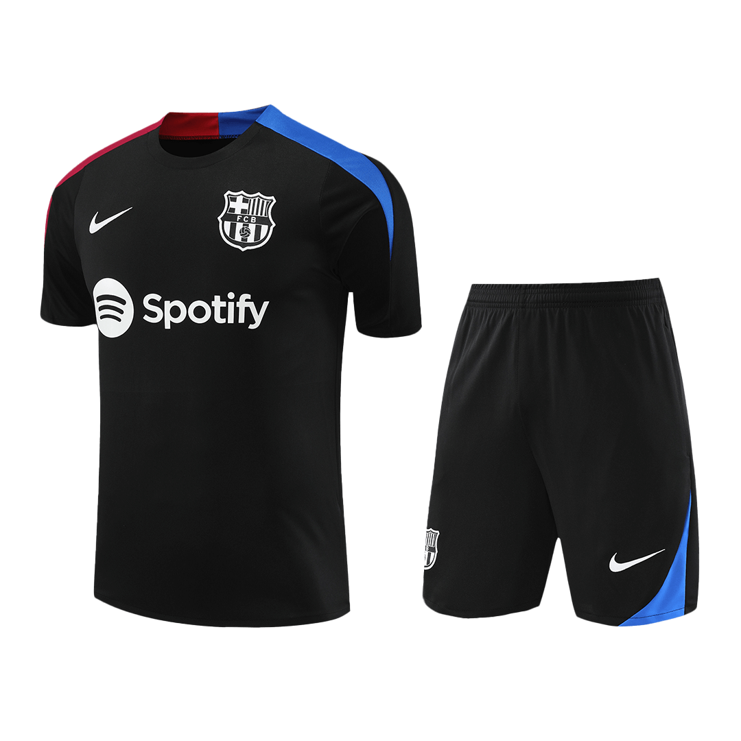 Barcelona Pre-Match Cheap Soccer Jersey Kit(Jersey+Shorts) 2024/25 Go Soccer World Shop