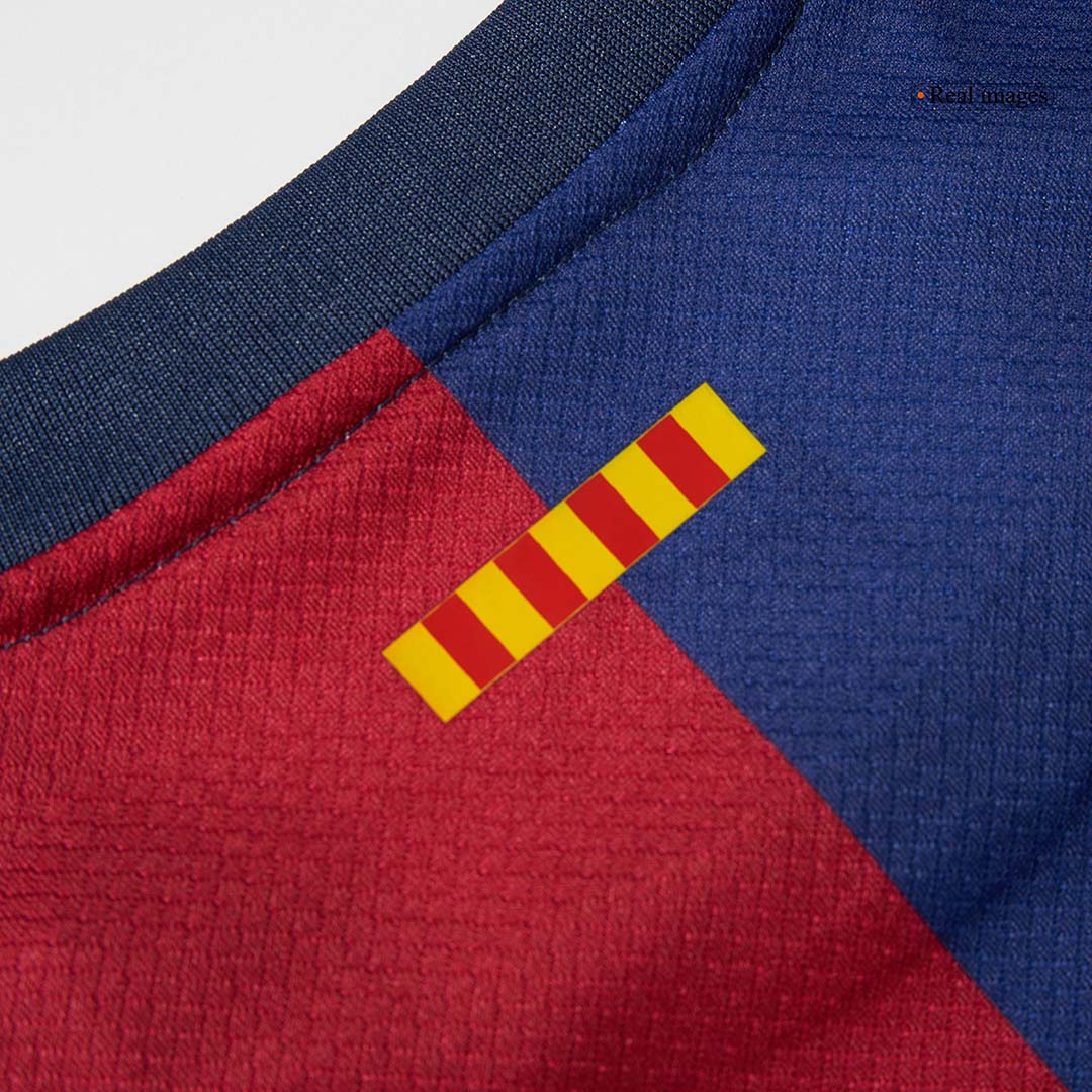 Kid's Barcelona Home Cheap Soccer Jersey Kit(Jersey+Shorts) 2024/25 - COLDPLAY Go Soccer World Shop