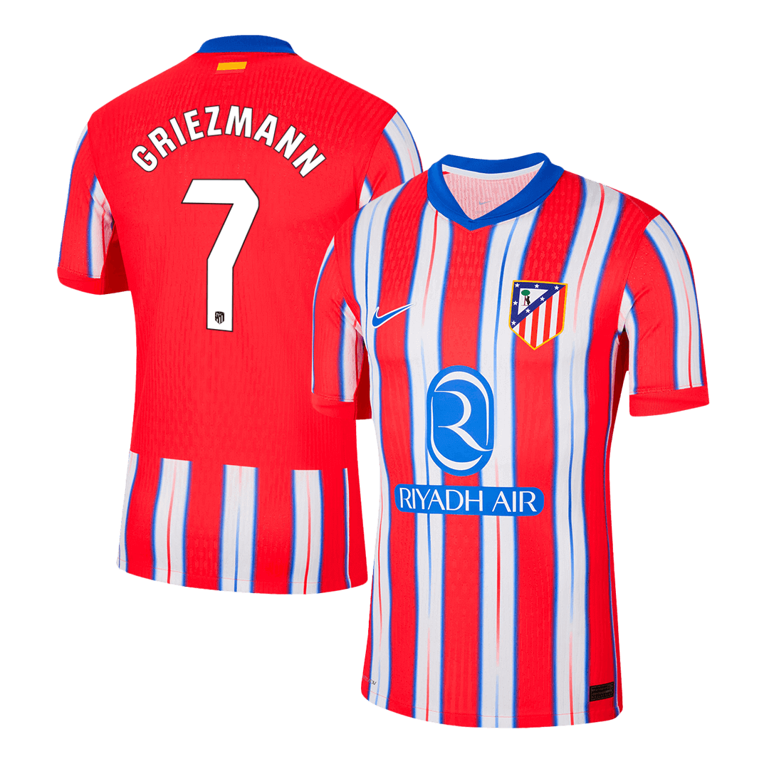Player Version GRIEZMANN #7 Atletico Madrid Home Cheap Soccer Jersey 2024/25 Go Soccer World Shop