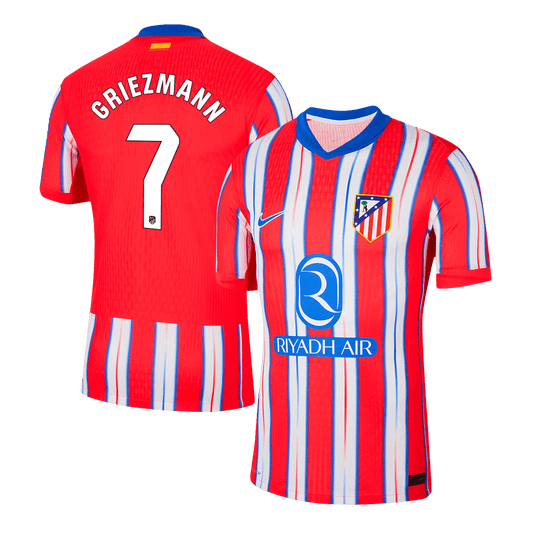 Player Version GRIEZMANN #7 Atletico Madrid Home Cheap Soccer Jersey 2024/25 Go Soccer World Shop