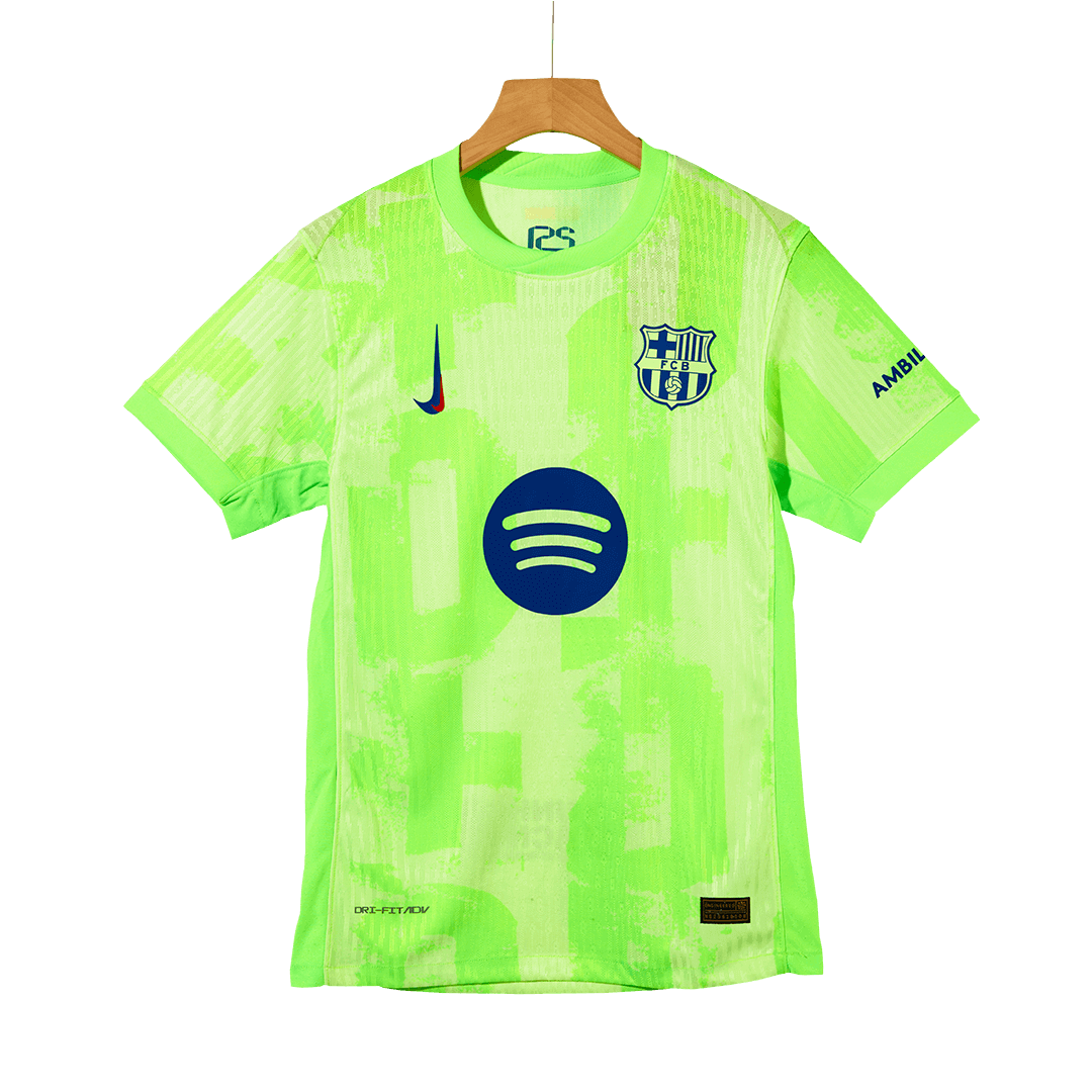 Player Version Barcelona Third Away Cheap Soccer Jersey 2024/25-?Spotify Logo Without Text? Go Soccer World Shop