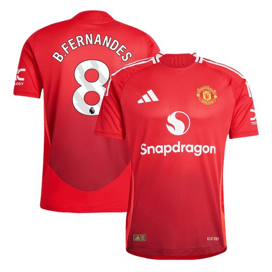 Player Version B.FERNANDES #8 Manchester United Home Cheap Soccer Jersey 2024/25 Go Soccer World Shop