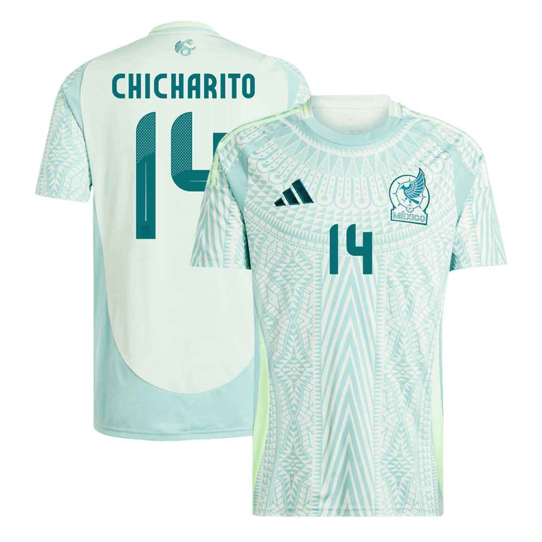 Men's Mexico CHICHARITO #14 Away Soccer Jersey Copa América 2024 Go Soccer World Shop