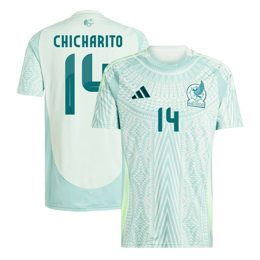Men's Mexico CHICHARITO #14 Away Soccer Jersey Copa América 2024 Go Soccer World Shop