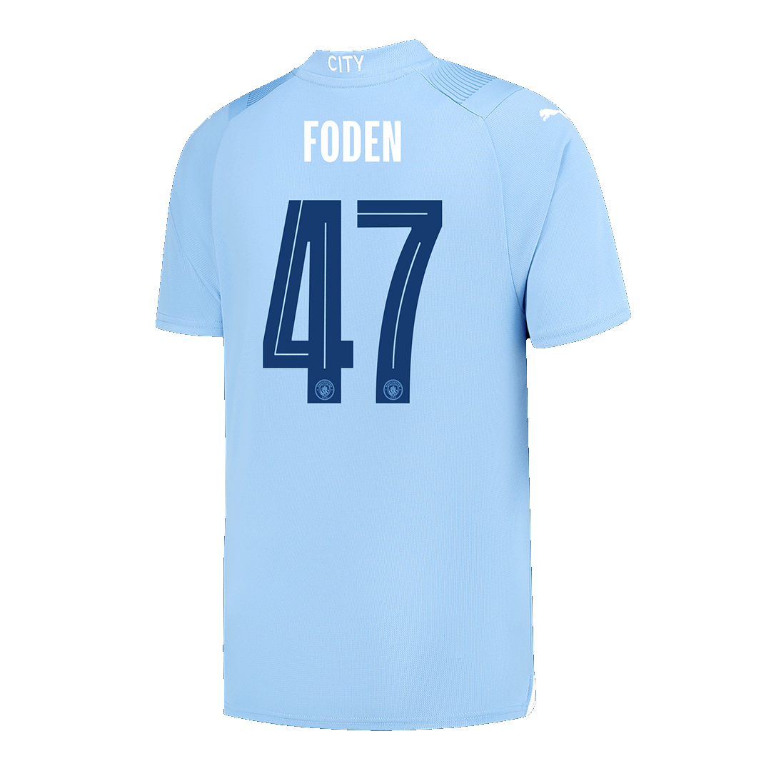 FODEN #47 Manchester City Home Cheap Soccer Jersey 2023/24 - UCL Go Soccer World Shop