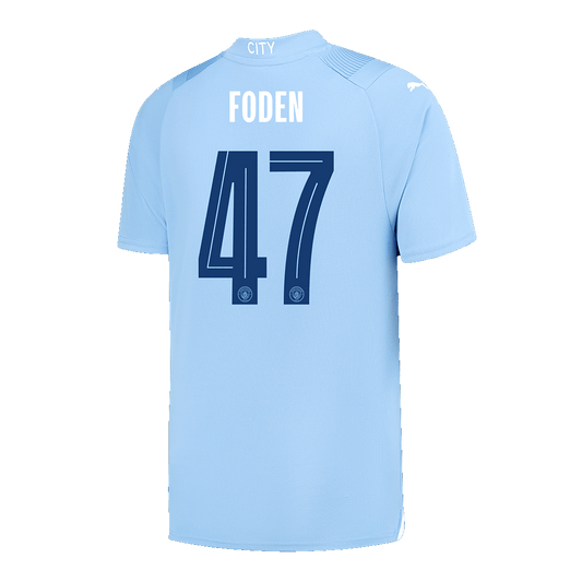 FODEN #47 Manchester City Home Cheap Soccer Jersey 2023/24 - UCL Go Soccer World Shop