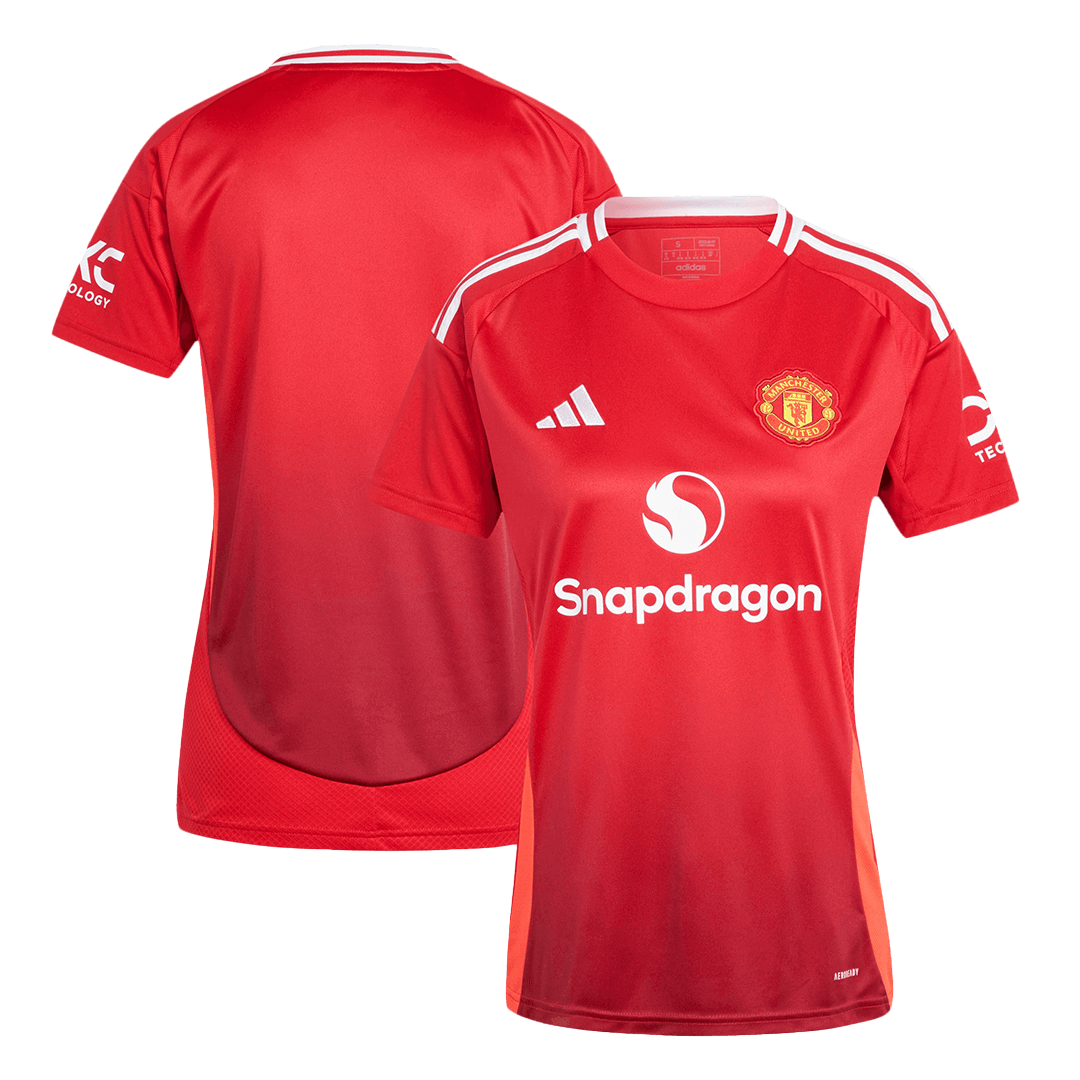 Women's Manchester United Home Cheap Soccer Jersey 2024/25 Go Soccer World Shop