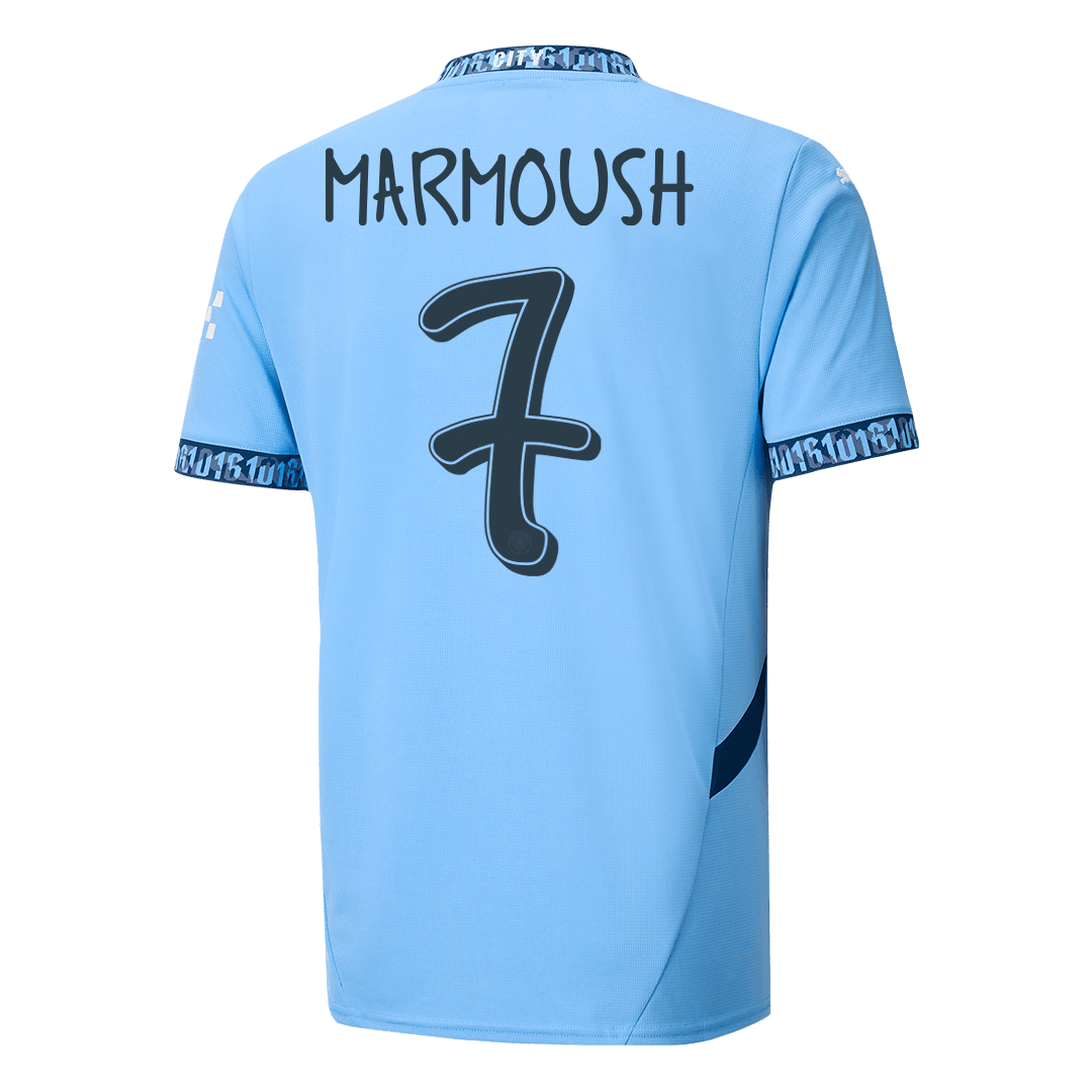 MARMOUSH #7 Manchester City Home Cheap Soccer Jersey 2024/25 - UCL Go Soccer World Shop