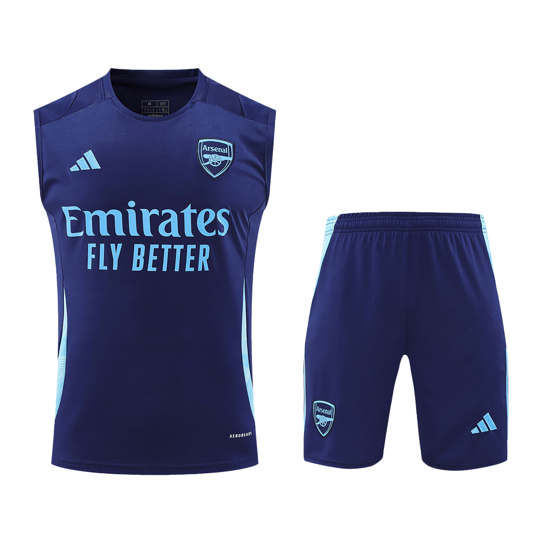 Arsenal Pre-Match Cheap Soccer Jersey Vest Kit(Jersey+Shorts) 2024/25 Go Soccer World Shop
