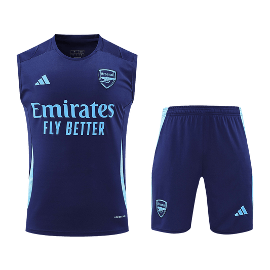 Arsenal Pre-Match Cheap Soccer Jersey Vest Kit(Jersey+Shorts) 2024/25 Go Soccer World Shop