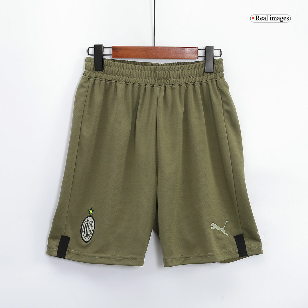 AC Milan Third Away Soccer Shorts 2022/23 Go Soccer World Shop