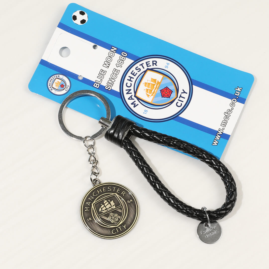Manchester City Logo Soccer Key Chain Go Soccer World Shop