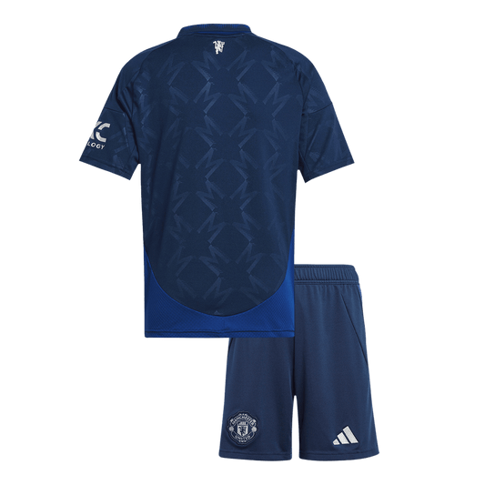 Kid's Manchester United Away Cheap Soccer Jersey Kit(Jersey+Shorts) 2024/25 Go Soccer World Shop