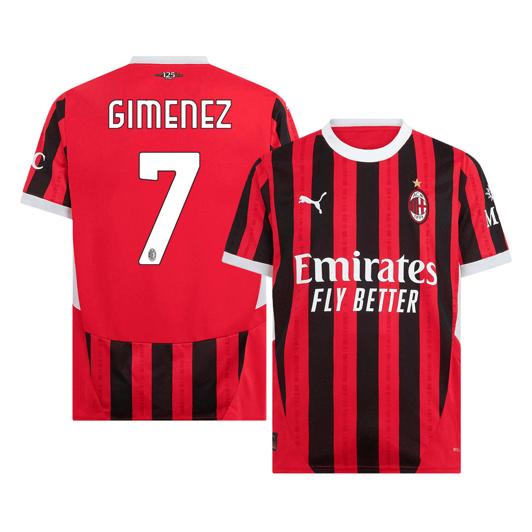GIMENEZ #7 AC Milan Home Cheap Soccer Jersey 2024/25 Go Soccer World Shop