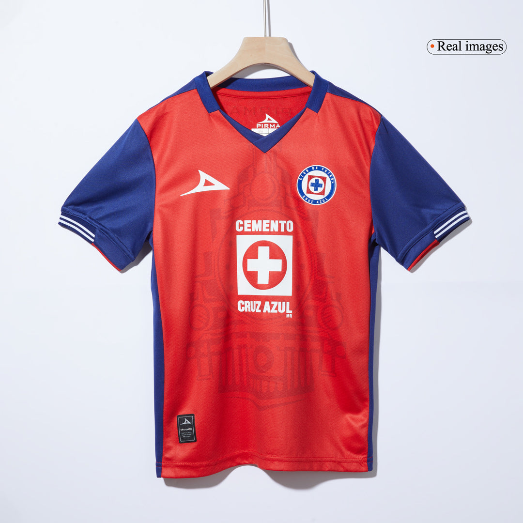 Kid's Cruz Azul Third Away Cheap Soccer Jersey Kit(Jersey+Shorts) 2024/25 Go Soccer World Shop