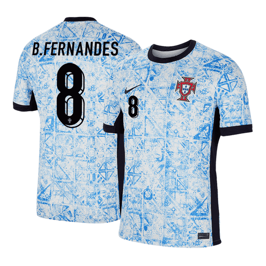 B.FERNANDES #8 Portugal Away Cheap Soccer Jersey Euro 2024 Go Soccer World Shop
