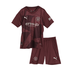 Kid's Manchester City Third Away Cheap Soccer Jersey Kit(Jersey+Shorts+Socks) 2024/25 Go Soccer World Shop