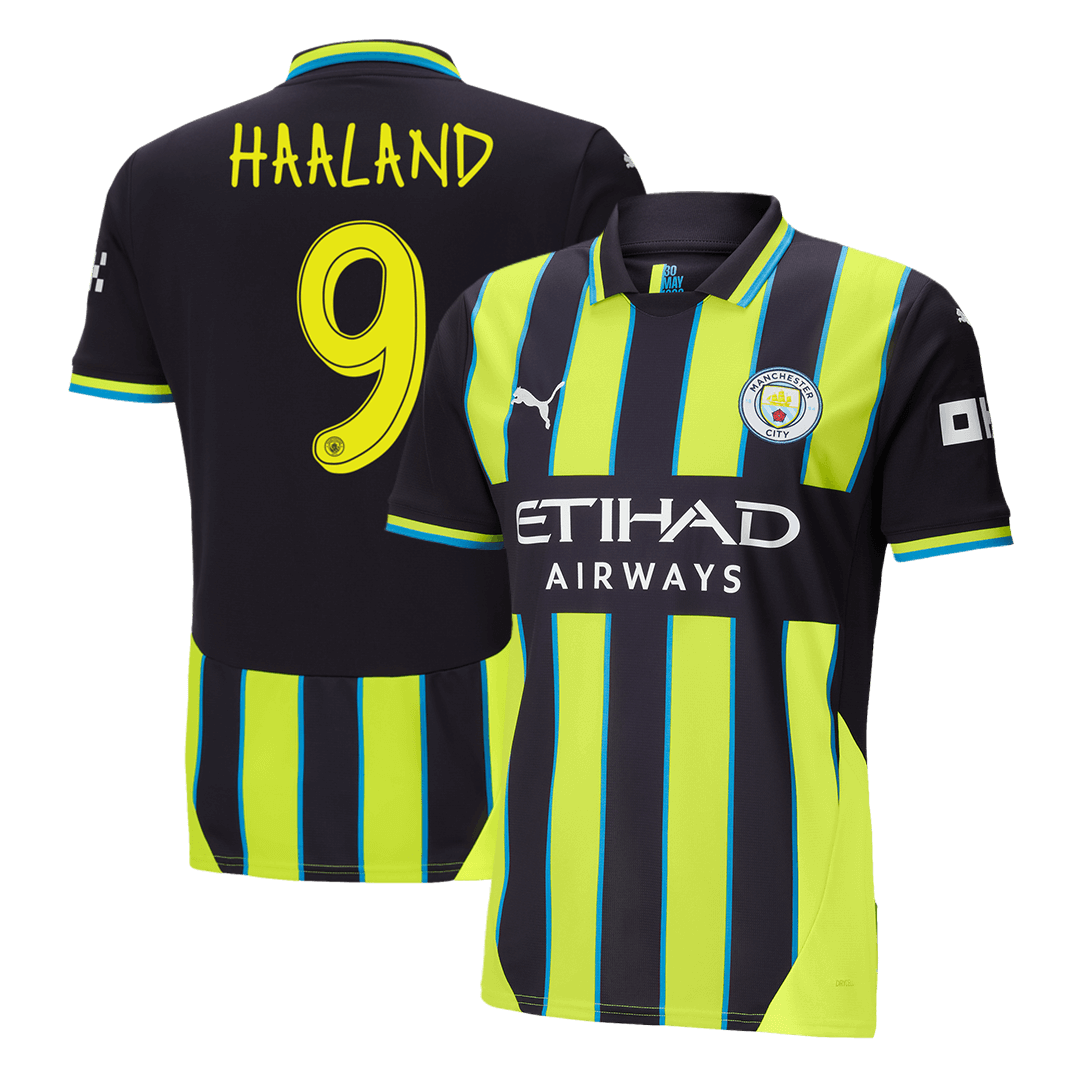 HAALAND #9 Manchester City Away Cheap Soccer Jersey 2024/25 - UCL Go Soccer World Shop