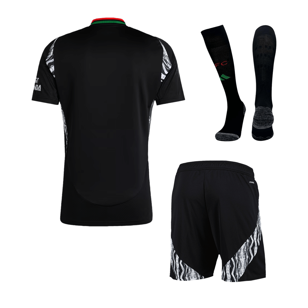 Arsenal Away Cheap Soccer Jersey Kit(Jersey+Shorts+Socks) 2024/25 Go Soccer World Shop