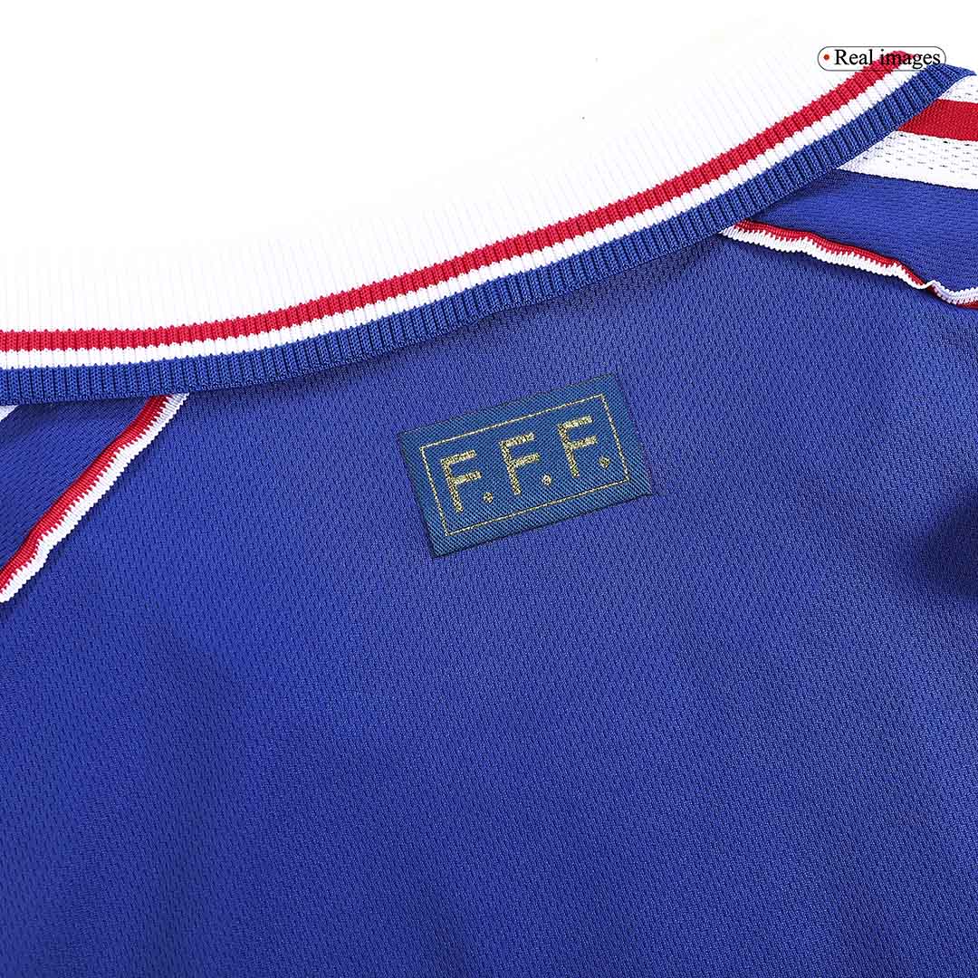 Retro ZIDANE #10 1998 France Home Cheap Soccer Jersey Go Soccer World Shop