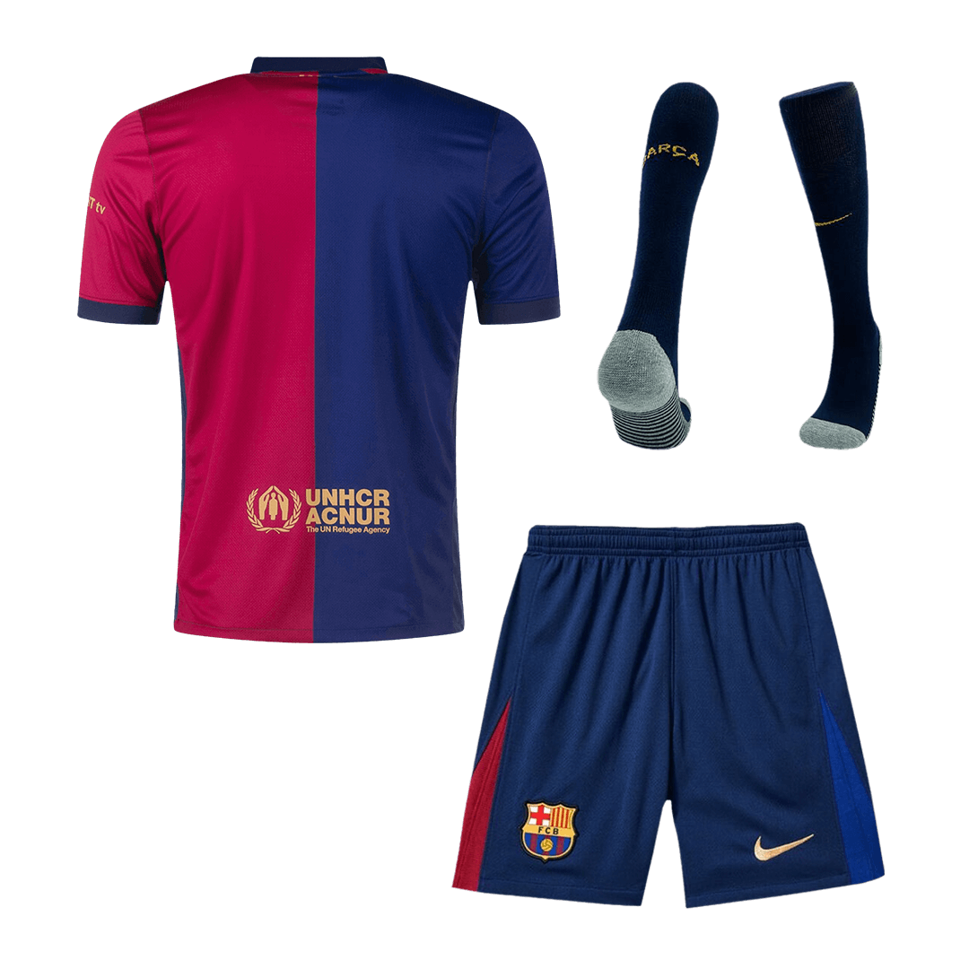 Barcelona Home Cheap Soccer Jersey Kit(Jersey+Shorts+Socks) 2024/25 Go Soccer World Shop