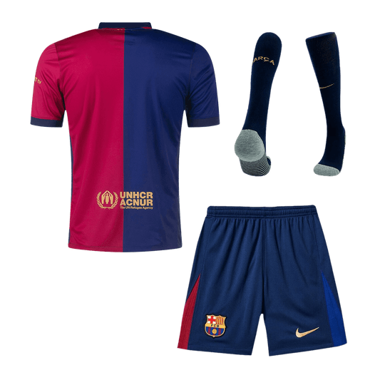 Barcelona Home Cheap Soccer Jersey Kit(Jersey+Shorts+Socks) 2024/25 Go Soccer World Shop