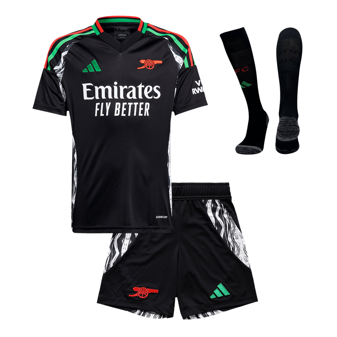 Kid's Arsenal Away Cheap Soccer Jersey Kit(Jersey+Shorts+Socks) 2024/25 Go Soccer World Shop