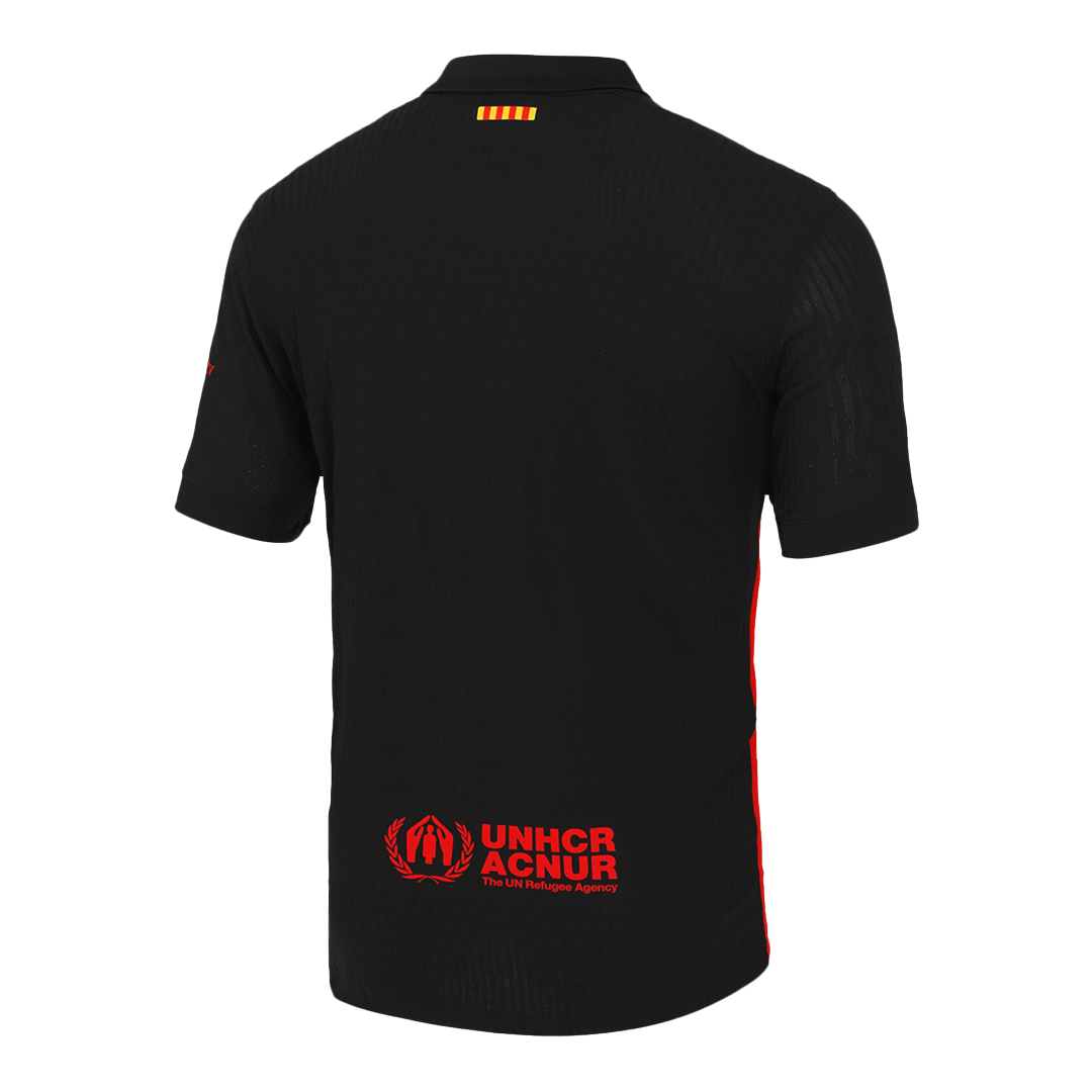 Player Version Barcelona Away Cheap Soccer Jersey 2024/25 - Spotify Logo Without Text Go Soccer World Shop