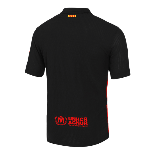 Player Version Barcelona Away Cheap Soccer Jersey 2024/25 - Spotify Logo Without Text Go Soccer World Shop