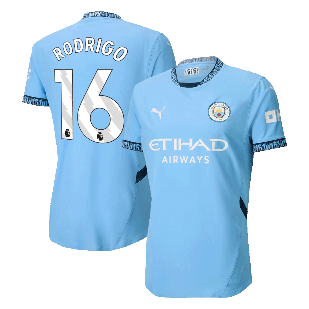 Player Version RODRIGO #16 Manchester City Home Cheap Soccer Jersey 2024/25 Go Soccer World Shop